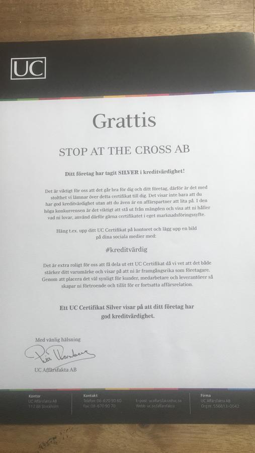 Stop At The Cross Borås Exteriér fotografie